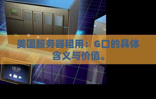 美国服务器租用:美国服务器G口的具体含义与价值